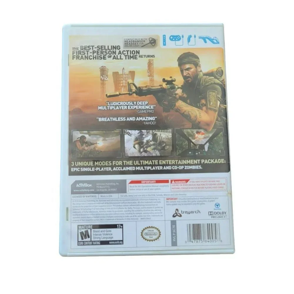 Call of Duty Black Ops‎  - Wii Game